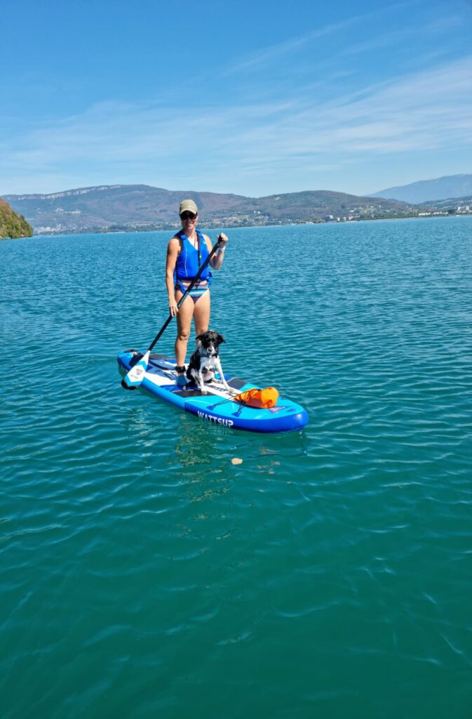 Oga et moi sur le paddle
