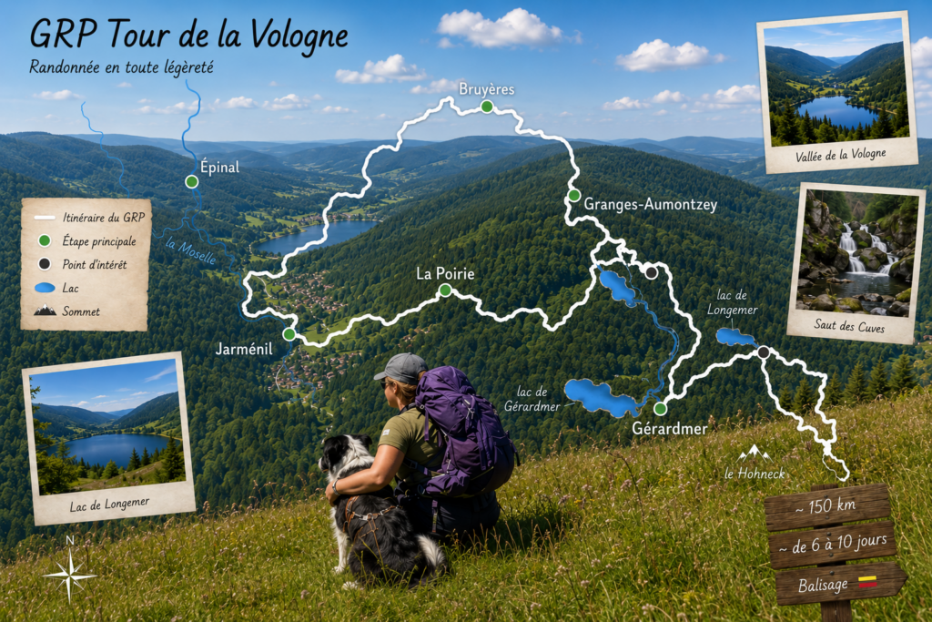 Le tracé du GRP du Tour de la Vologne